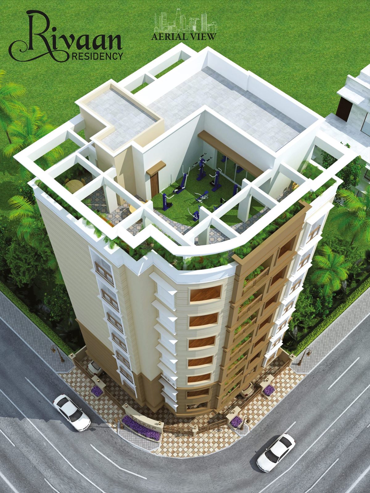 Aerial view of Rivaan Residency